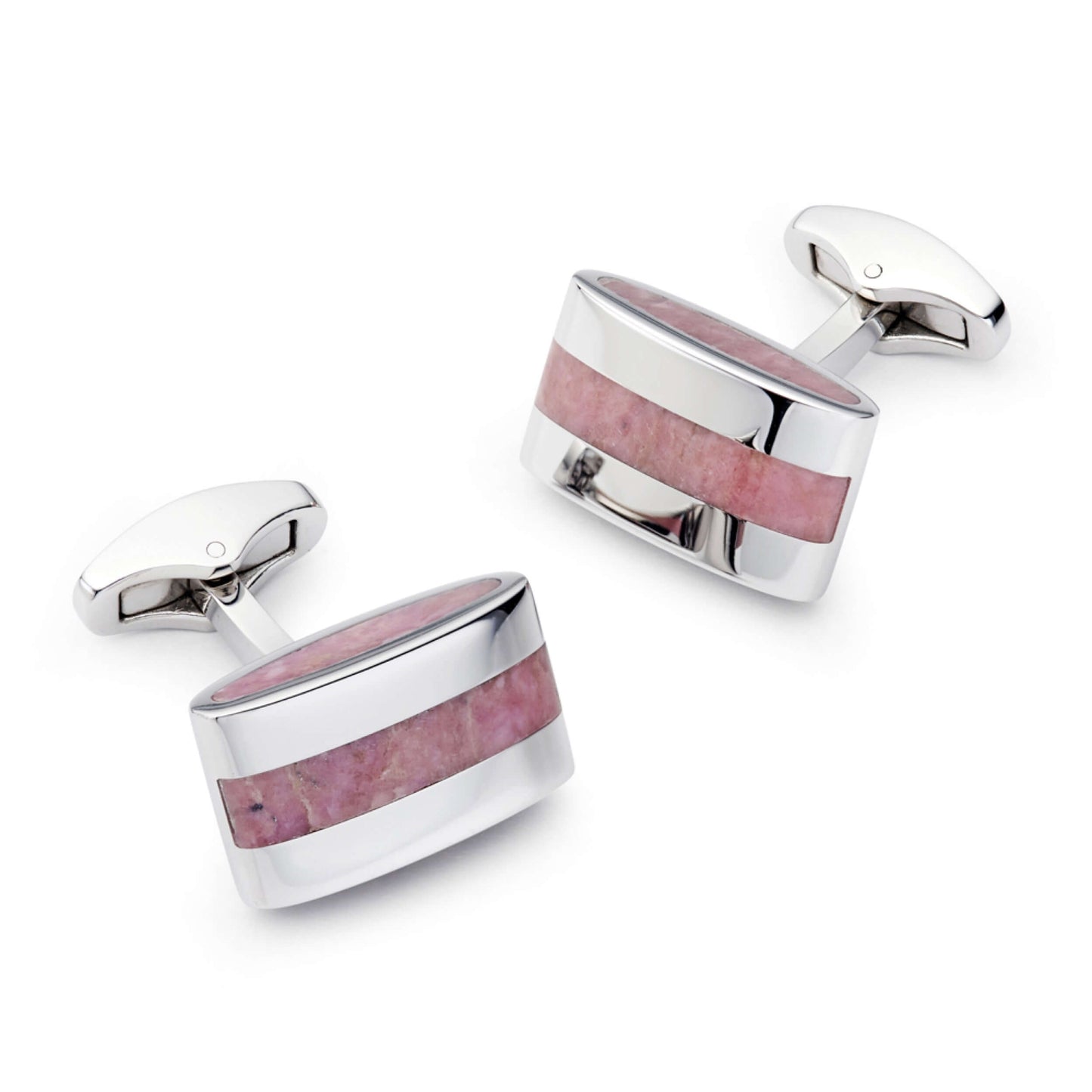 Contemporary Rhodochrosite Cufflinks